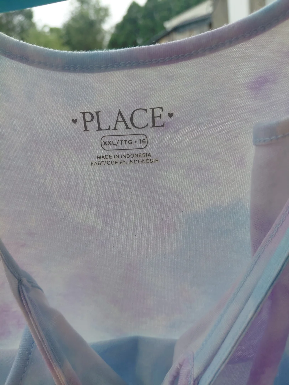 New Children's Place Pastel Tie-Dye Slip Dress in Blue and Purple